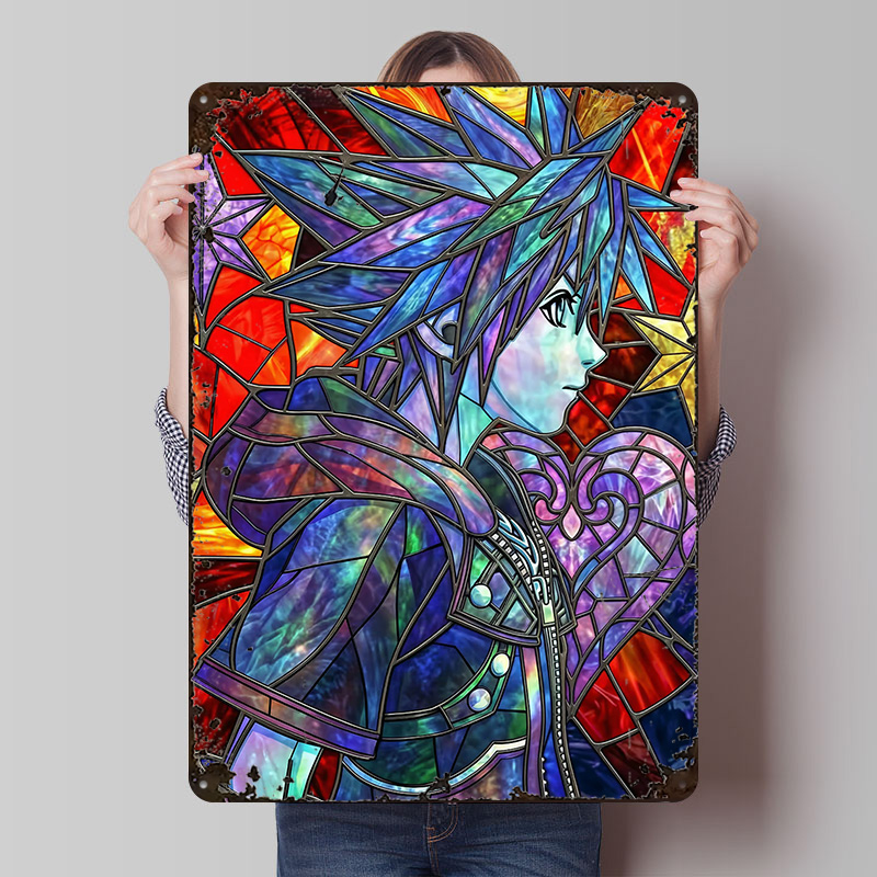 Gaming Accessories Wall - Affiche Métallique Artistique en Verre Teinté