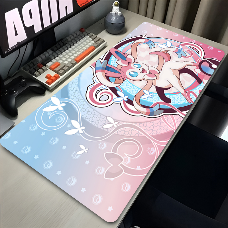 Gaming Accessories Setup - Grand tapis de souris rose mignon