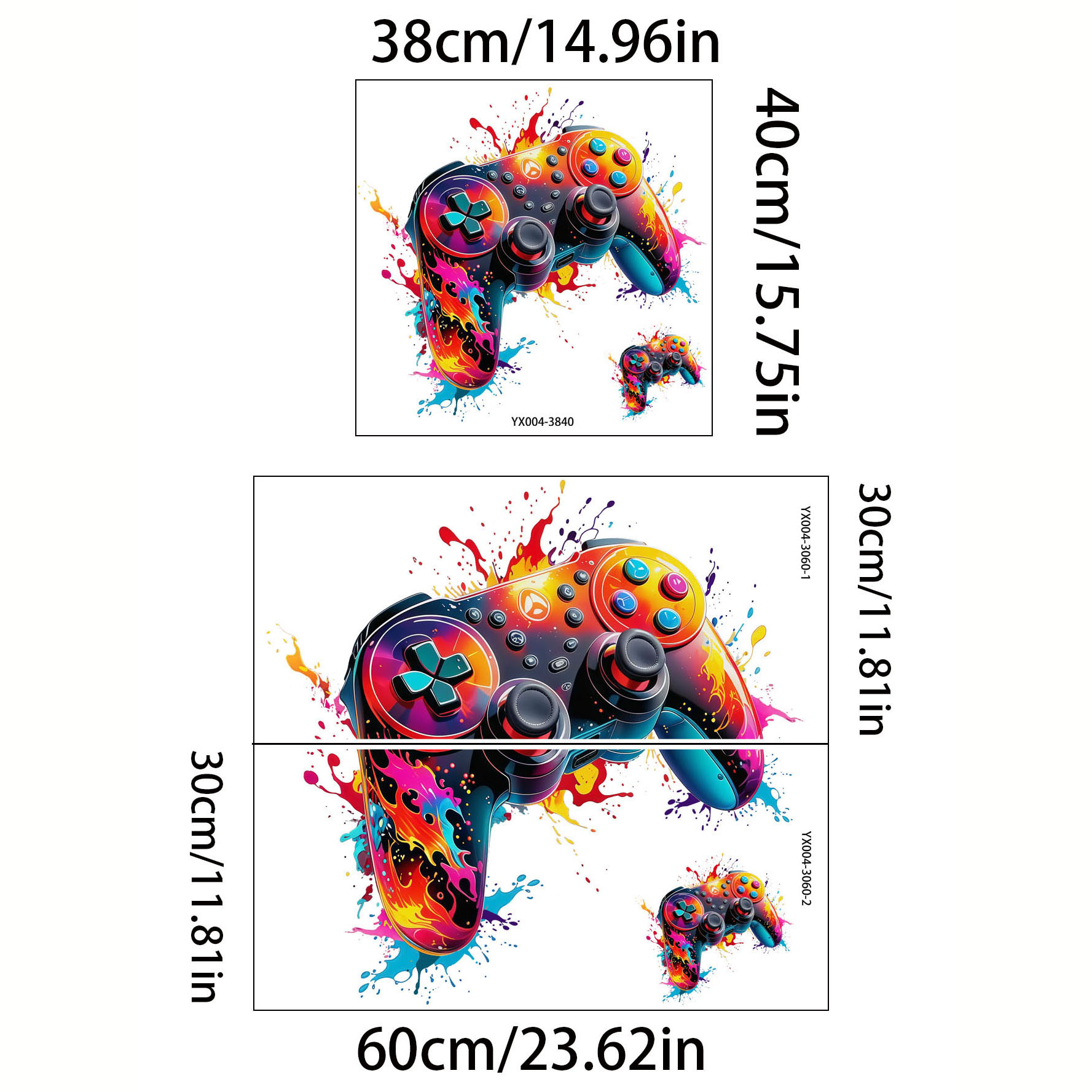 Autocollant mural pour manette - Gaming Accessories Wallpaper avis et prix