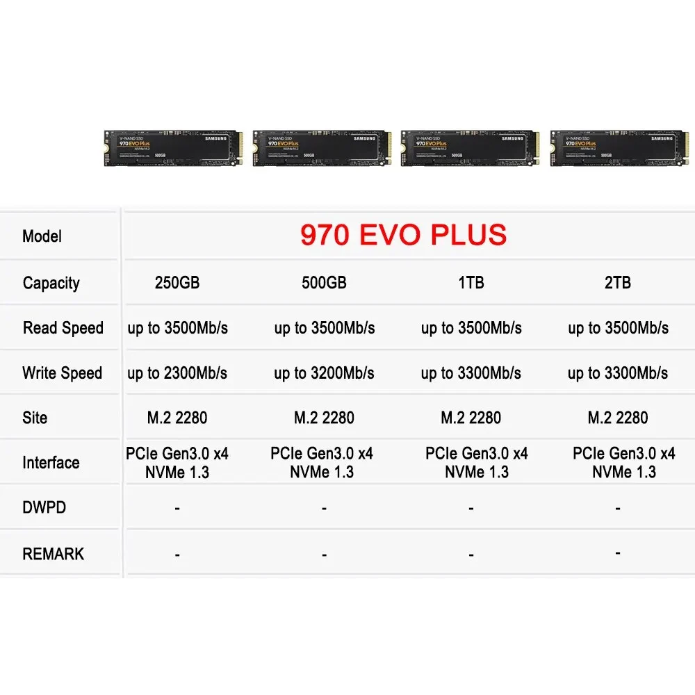 SAMSUNG 970 EVO Plus SSD MLC N - Samsung Ssd 980 Pro avis et prix