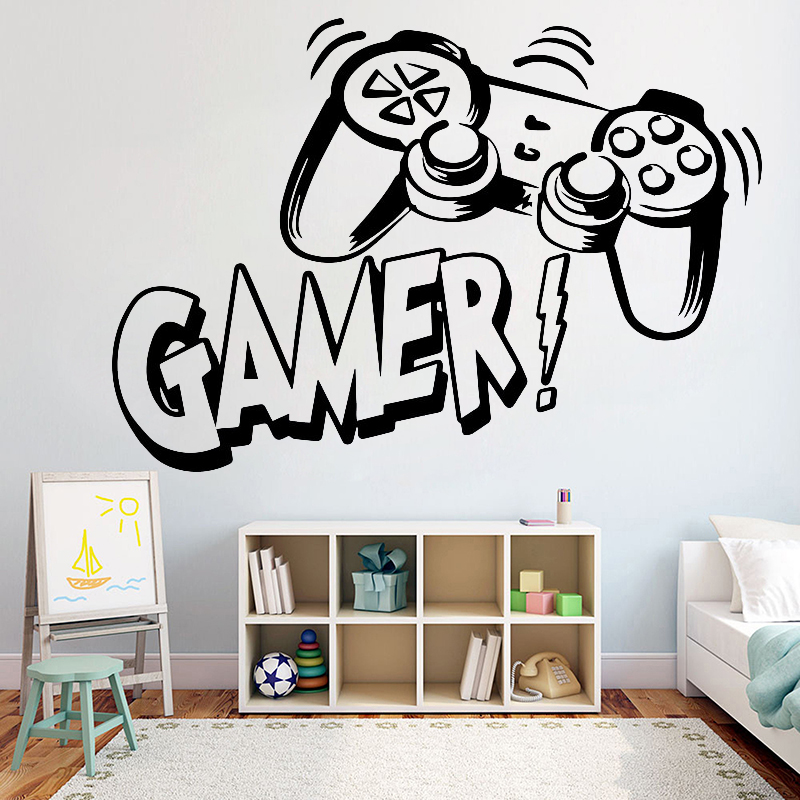 Autocollant mural pour chambre - Gaming Accessories Wallpaper avis et prix