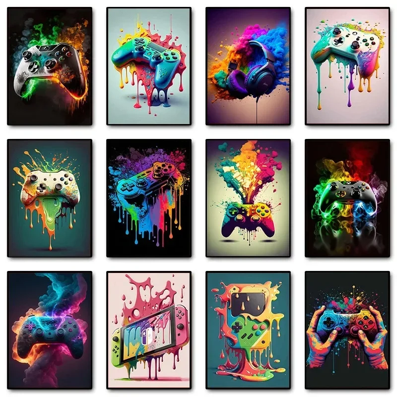 Affiches murales colorées Pop  - Gaming Accessories Wall avis et prix