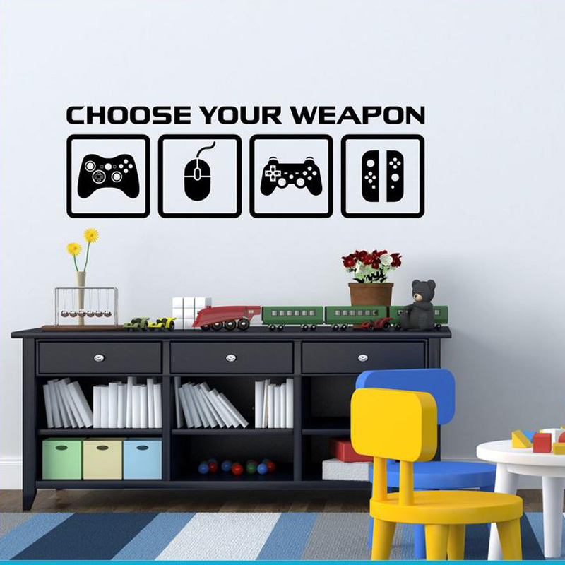 Décor de jeu vidéo, autocollan - Gaming Accessories Room avis et prix
