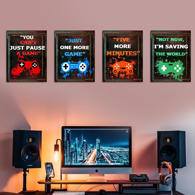 Autocollants de décoration mur - Gaming Accessories Wallpaper avis et prix