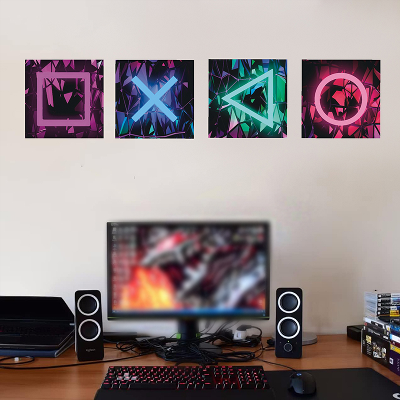 Autocollants de décoration mur - Gaming Accessories Wallpaper avis et prix