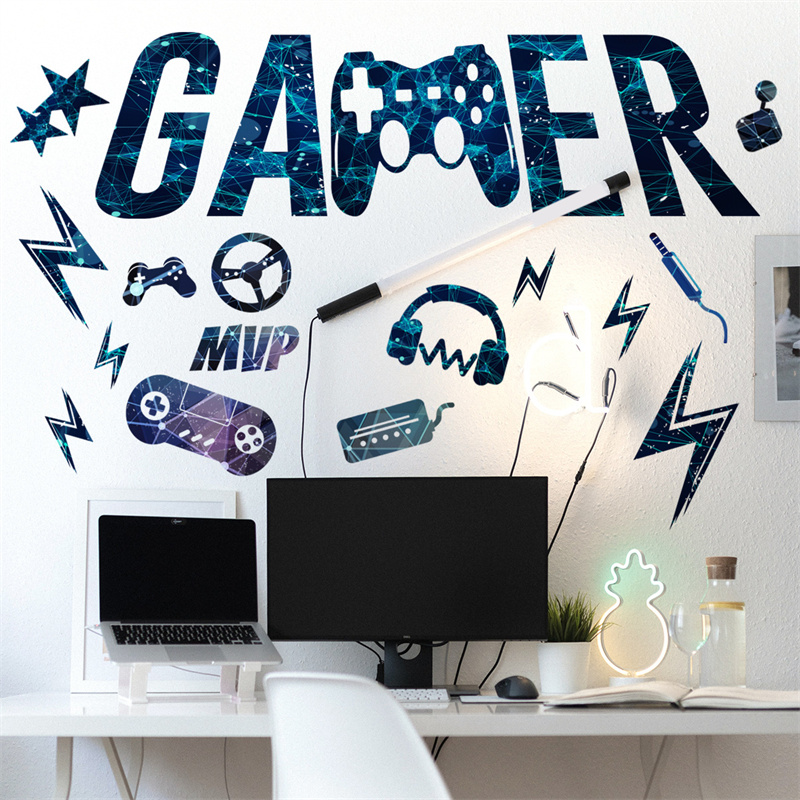 Autocollants muraux en vinyle  - Gaming Accessories Wallpaper avis et prix