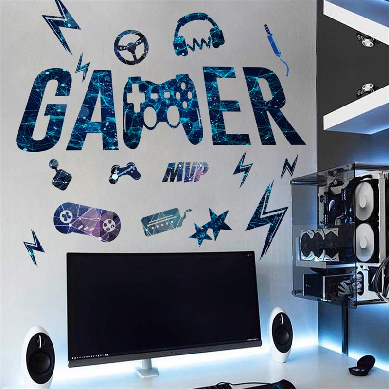 Autocollants muraux en vinyle  - Gaming Accessories Wallpaper avis et prix