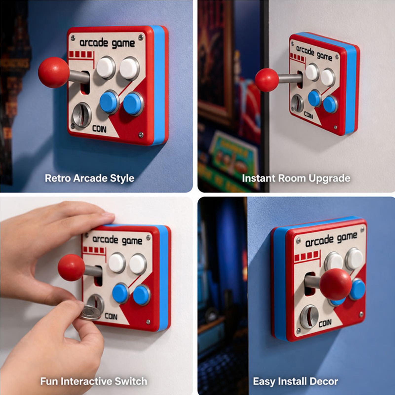 Cache-Interrupteurs Rétro Créa - Gaming Accessories Room avis et prix