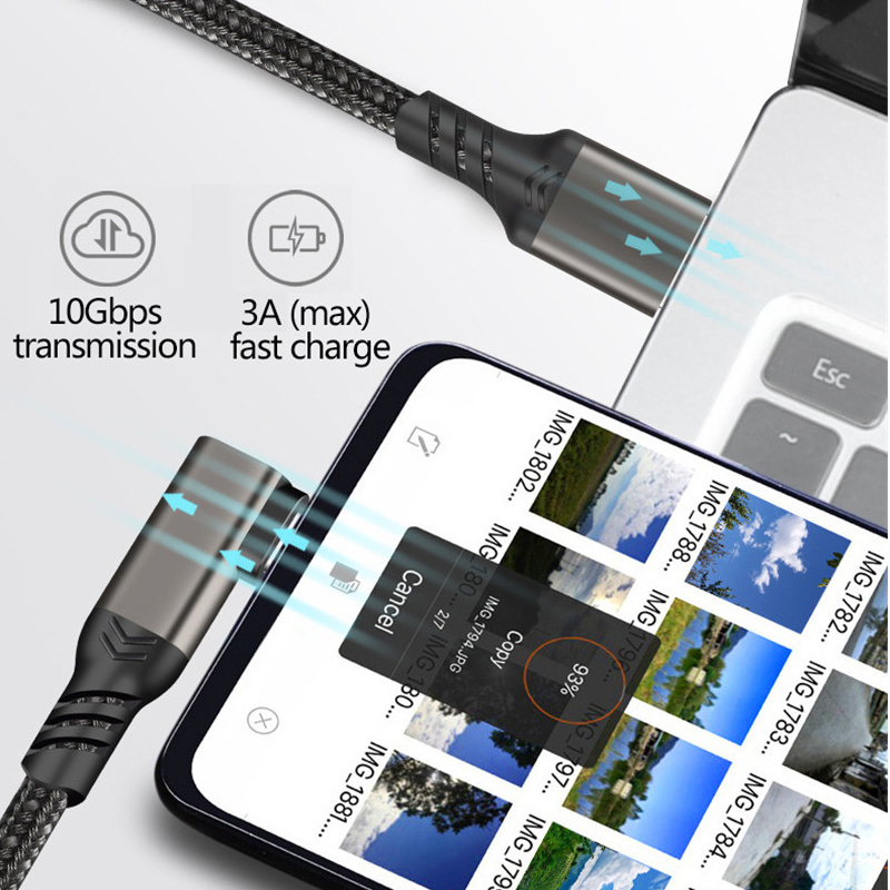 Câble USB 3.2 Gen 2 coudé 10Gb - Gaming Headphone Accessories avis et prix