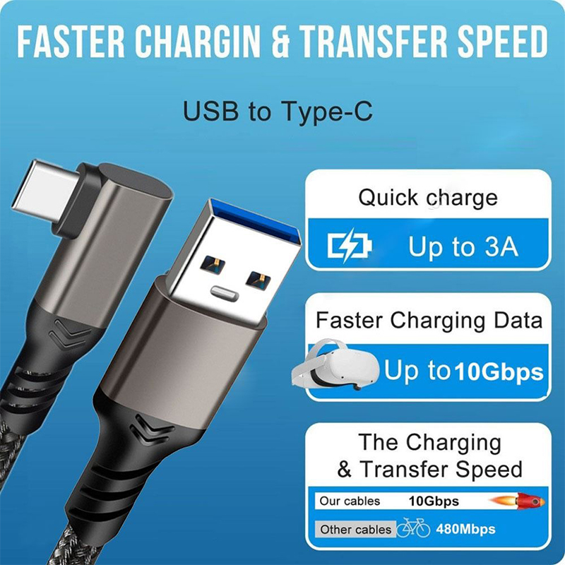 Câble USB 3.2 Gen 2 coudé 10Gb - Gaming Headphone Accessories avis et prix